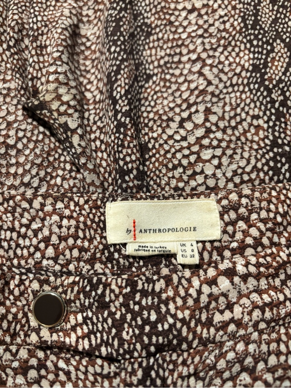 Anthropologie Snake Print Wide Leg Palazzo Pants Size 8 - Picture 5 of 7